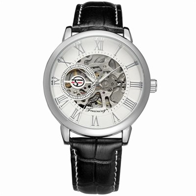 FORSINING AUTOMETIC MECHANICAL WATCH FOR MEN | PLATINUM SILVER