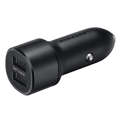Samsung Dual Port Car Charger - 15W Fast Charge  (EP-L1100)