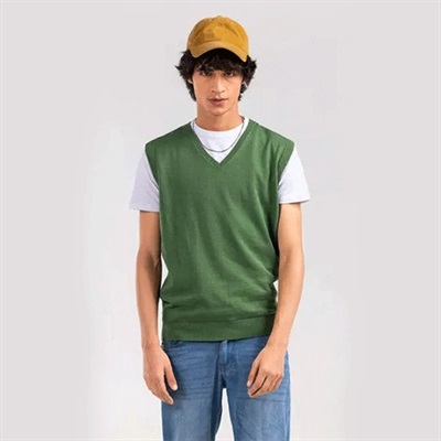 Green Polo Shirt For Men-Ice Mint & Blue With Stripes-AN4041