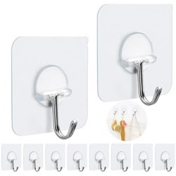 Adhesive Clip Hook (Pack of 6 hooks)