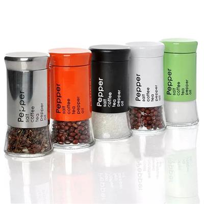 Salt & Pepper Glass Jar
