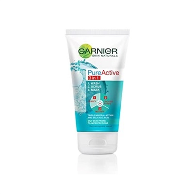 Garnier Skin Naturals 3 in 1 Face Wash (100 ml)
