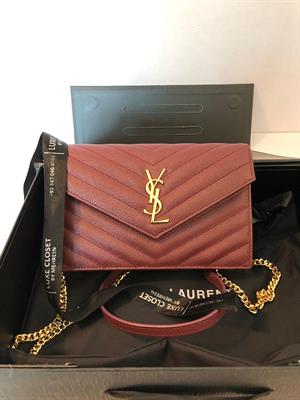 YSL Maroon WOC 19cm 