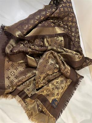 LV scarf brown - Square 140cm x 140cm 