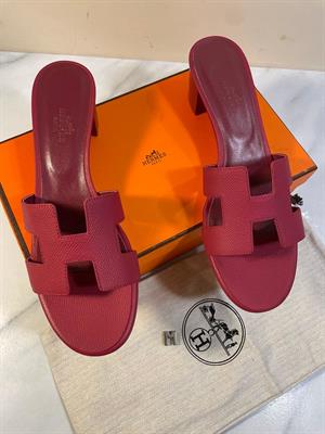 Hermes Heels Maroon - Size 40 - Half handmade 