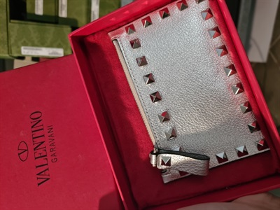 Valentino Cardholder Silver 