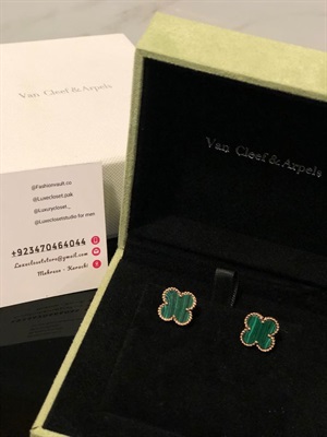 VCA green Small studs earrings