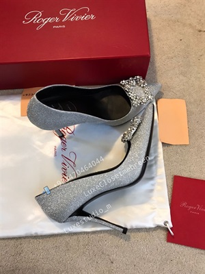 Roger Vivier,  Silver heels .Size EU39