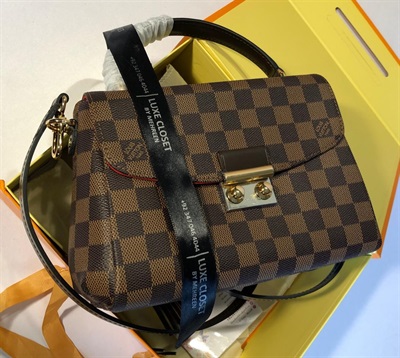 LV  Croisette in Damier Ebene canvas - 22cm - Master 