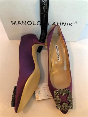 Manolo Hangisi 65mm heels purple EU 38