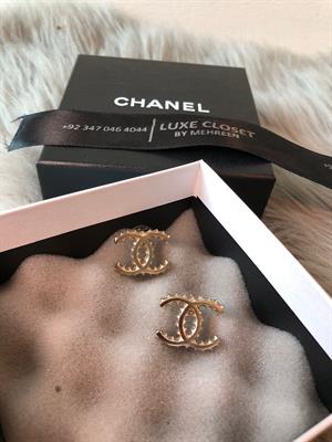 Chanel Studs Dull Gold 