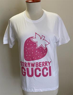 Gucci Tshirt white with strawberry - Size Small