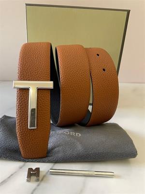 TOM FORD Tan with Silver buckle belt 90cm and 95cm 