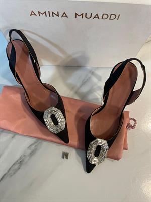 Amina Muaddi black heels - Size 37