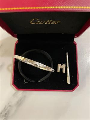 Cartier Love bangle Plain Silver  - 17cm 