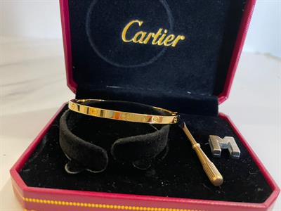 Cartier Love Bangle Gold Plain - Size 17cm & 18cm 