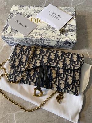 Dior Small Saddle Pouch with Chain - 19cm 