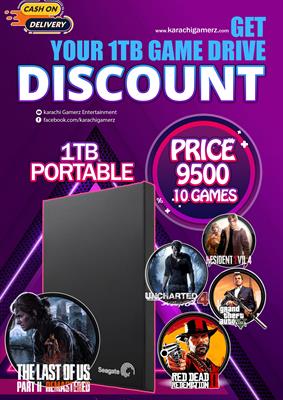 Portable Game Hard Drive Full Of Games 15 Games Buyer Choice Just Plug and Play