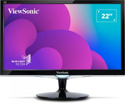 ViewSonic’s VX223 is a 22”/ 56cm (21.5”/ 55cm viewable) Full HD