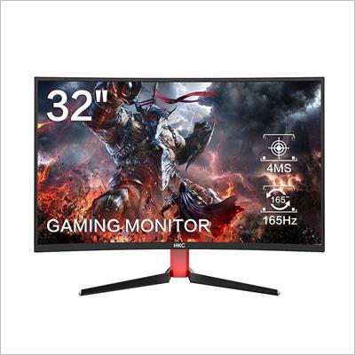 HKC GX32 / 32 inch 165hz AMD Sync Full HD Curved Gaming Monitor 1080p Display DP Cable / DVI , HDMI , Display Port / Gaming Monitor /4ms Response Time /