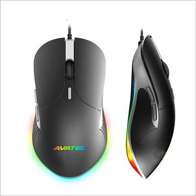 Avatec CMS-8409B Ergonomic 6-Button Wired RGB Gaming Mouse – Multiple DPI Levels And RGB Modes