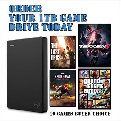 Portable Game Hard Drive Full Of Games 10 Games Buyer Choice Just Plug and Play