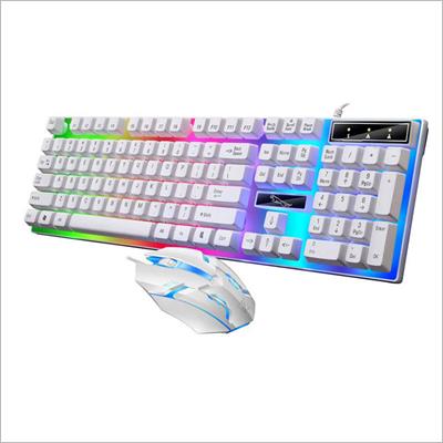 G21B Wired USB colorful lighting mouse and keyboard For PC and Laptop.