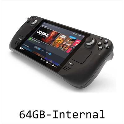 Valve Steam Deck - 64GB Console Handle Device Supported 512GB SD Card and External SSD Drive