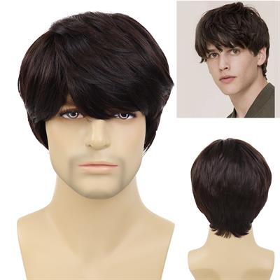 Men's Wig natural Short Hair Realistic Boy Daily Cosplay Charm Fashion Personality Trend