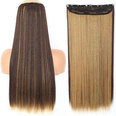 New Imported 5 clips straight hair extensions-blonde golden striking color