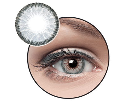 Optiano Color Lens PEARL GRAY - With Traveling Kit