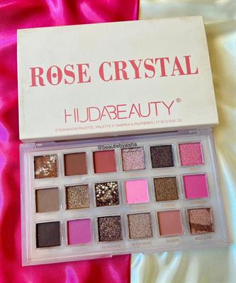 Huda Beauty rose crystal eyeshadow palette 