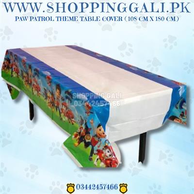 PAW PATROL TABLE COVER FOR TABLE DECORATION ( 108 CM X 180 CM )