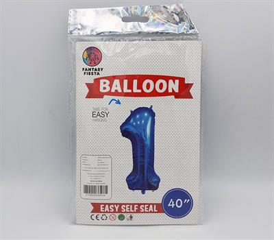 1 NUMBER FOIL BALLOON IN BLUE COLOR ( 40 INCH IN SIZE )