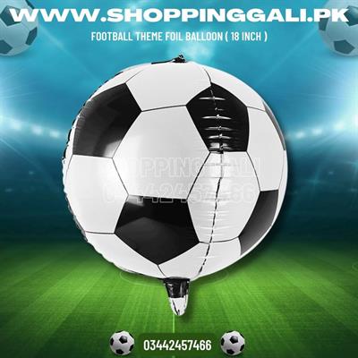 FOOTBALL FOIL BALLOON IN BLACK COLOR ( 18 INCH IN SIZE )