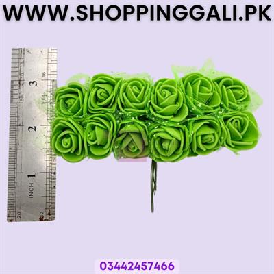 Mini Foamic Roses - 1 Inch - Artificial Flowers - Pack Of 24