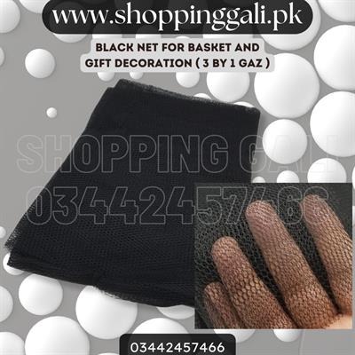 BLACK NET ROLL FOR GIFT DECORATION BASKET DECORATION AND BOX DECORATION