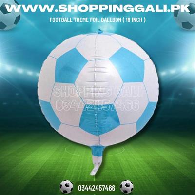 FOOTBALL FOIL BALLOON IN BLUE COLOR ( 18 INCH IN SIZE )