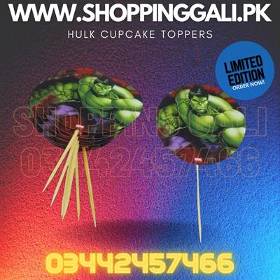 HULK CUPCAKE TOPPERS ( PACK OF 10 CUPCAKE TOPPERS )