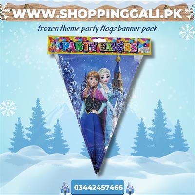 FROZEN PARTY FLAGS BANNER ( PACK OF 10 BUNTINGS )