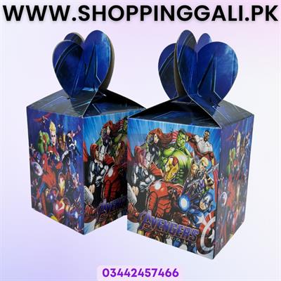 AVENGERS GOODY BOXES IN DARK BLUE ( PACK OF 10 GIFT BOXES )