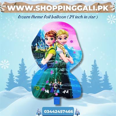 FROZEN FOIL BALLOON IN PINK BLUE COLOR ( 24 INCH IN SIZE )