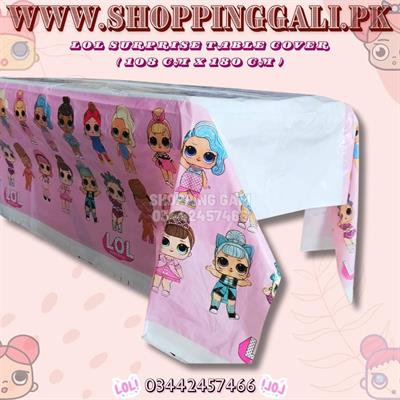 LOL SURPRISE TABLE COVER FOR TABLE DECORATION ( 108 CM X 180 CM )