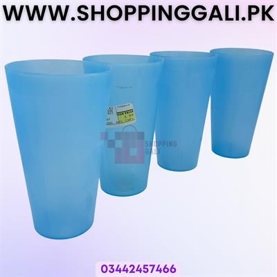 PLASTIC CUPS IN BLUE COLOR - PACK 4 CUPS