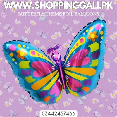 BUTTERFLY FOIL BALLOON IN BLUE COLOR ( 48 CM X 76 CM )