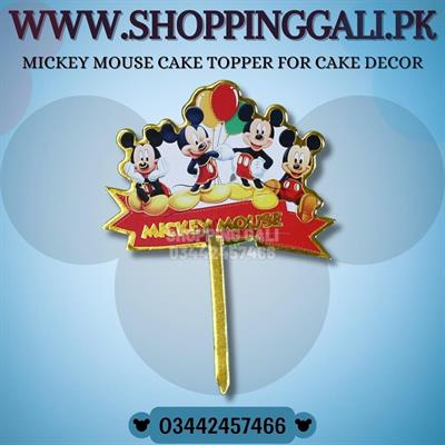 MICKEY MOUSE CARDBOARD MATERIAL CAKE TOPPER