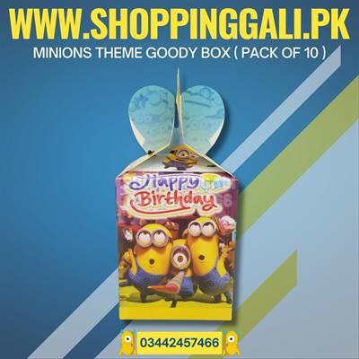 MINIONS GOODY BOX ( PACK OF 10 GIFT BOXES )