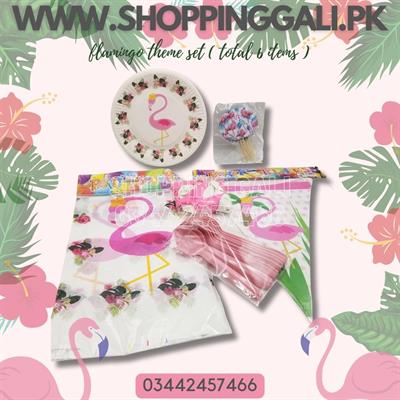 FLAMINGO THEME BIRTHDAY PARTY SET 1