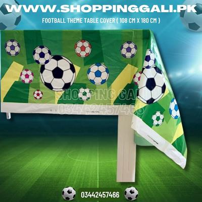 FOOTBALL TABLE COVER FOR TABLE DECORATION MULTI BALLS ( 108 CM X 180 CM )