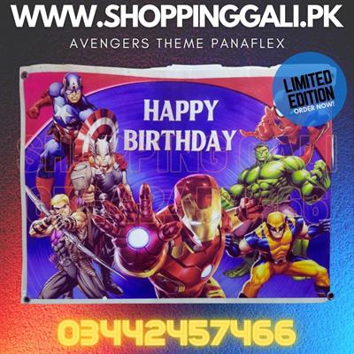 AVENGERS BIRTHDAY PARTY BANNER ( 36 INCHES X 24 INCHES )